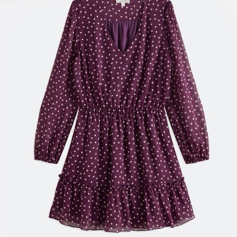 Nine Britton Purple Polka Dot Women's Dress